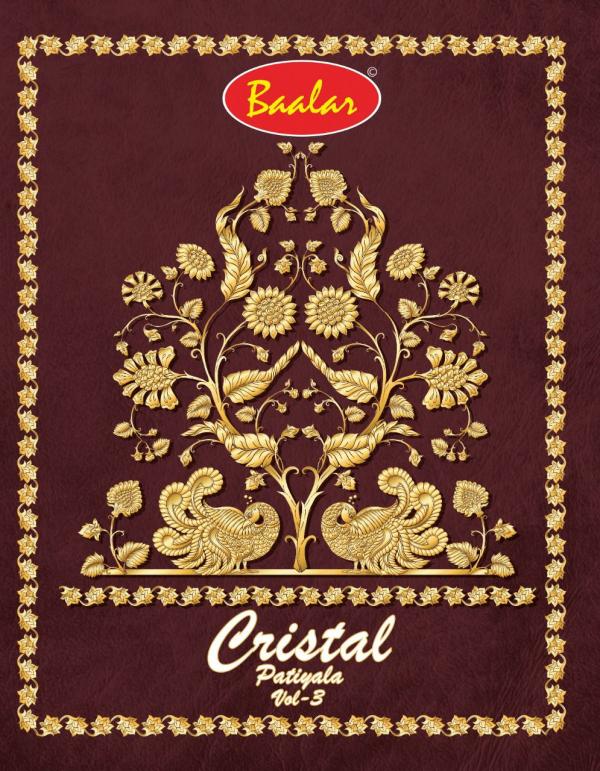 Baalar Cristal Patiyala Vol-3 Cotton Designer Exclusive Dress Material